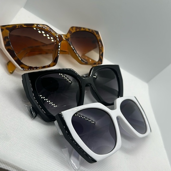 Cat Eye Women Sunglasses Retro Clear Gradient Shades UV400  Colorful Sun Glasses main image 13